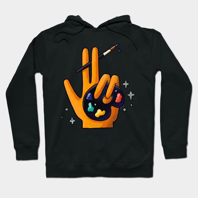 Art Hand Hoodie by Tania Tania